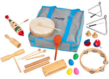 Muziek - ritmeset met draagtas - set van 19 assorti