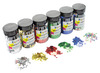 pailletten - schoolpack - jumbo - set van 6 assorti