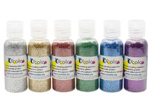 Glitter - ecologogisch - set van 6 assorti