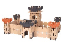 Bouwset - Ardennes Toys - kastelen bouwen - hout - assortiment van 65