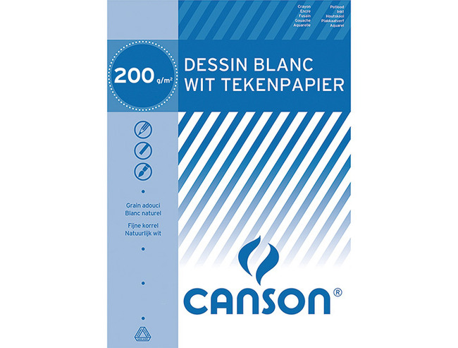 TEKENPAPIER CANSON - VELLEN - DESSIN 20 50 X 65 CM - 125VEL
