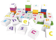 Bouwset - blokken - Biobuddi - letters - set van 42 assorti