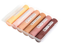 Verf - plakkaatverf - verfsticks - huidskleuren - set van 6 assorti