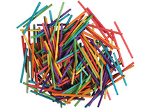 Knutselstokjes - hout - gekleurd - set van 1000 assorti
