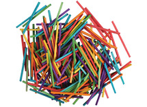 Hout - knutselstokjes - gekleurd - set van 1000 assorti