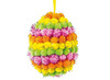 Pompons - glitter - decoratie - set van 250 assorti