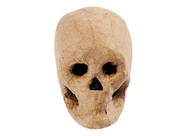 Figuren - papier-maché - schedel - per stuk