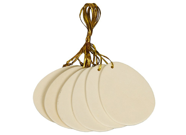 Hangers - hout - ei - set van 6