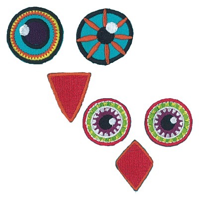 TEXTIEL - STRIJKOOGJES - UILENOOG - SET VAN 2