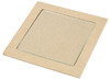 Onderzetter - met glasplaat - hout - set van 6