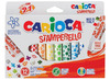 Stiften - stempelstiften - Carioca Stamperello - kleuren en stempelen - set van 12