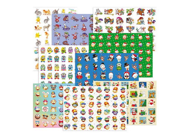 Stickers - seizoenen - 360 motieven - set van 720