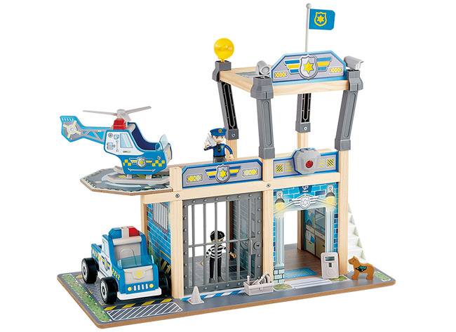 Speelgoed politiekantoor - Hape - politiebureau - hout - per set