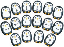 Spel - programmeerspel - Yellow Door Pre-coding Penguin Stones - pinguïn - per spel