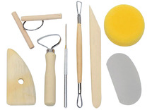 Boetseermateriaal - boetseren - set van 8 assorti