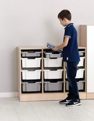 OPBERGKIST F1 - L:42,7 X B:31,7 X H:7 CM - PER KLEUR - PER STUK