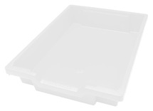 Opbergkist - F1 - 427 mm x 317 mm x 70 mm - transparant - per stuk
