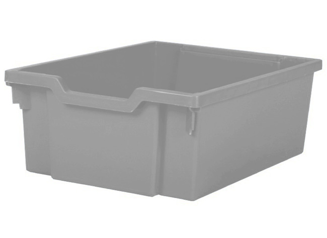Opbergkist - F2 - 427 mm x 317 mm x 150 mm - grijs - per stuk
