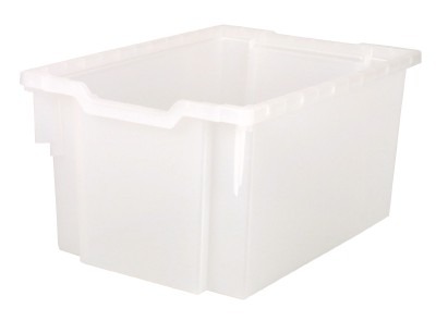 OPBERGKIST F4 - L:42,7 X B:31,7 X H:22 CM - TRANSPARANT - PER STUK