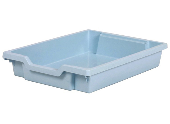 Opbergkist - N1 - 380 mm x 317 mm x 70 mm - lichtblauw - per stuk