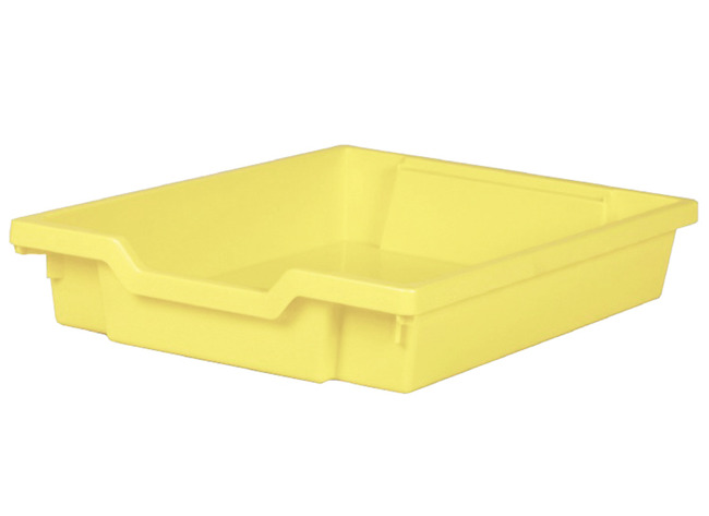 Opbergkist - N1 - 380 mm x 317 mm x 70 mm - lichtgeel - per stuk