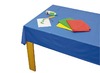 Knutselmat - knoeimat - plastic - tafelbeschermer - set van 4 assorti