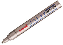 Stiften - verfstiften - Uni-Paint PX20 - zilver - per stuk
