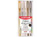 Pen - rollerpen - Uni-ball Signo - 0,8 mm - metallic - set van 5 assorti
