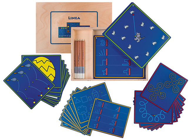 Fijne motoriek - Linea - schrijfkaarten - oefenen op de greep - schrijfspel - per spel