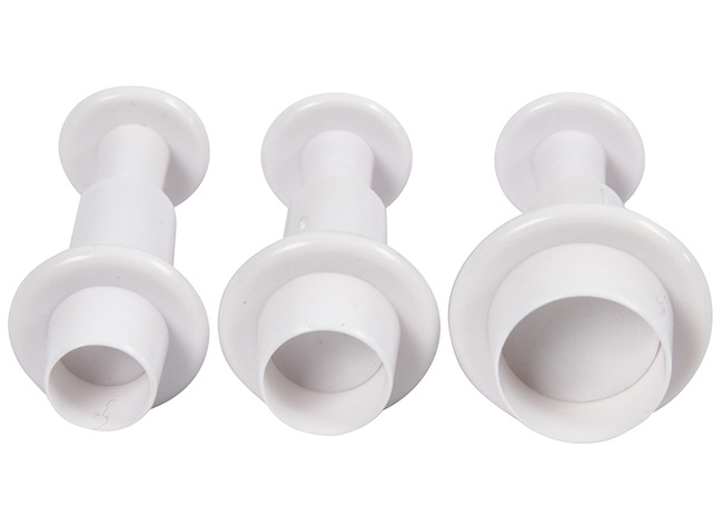 Emporte-pièces - avec empreinte - cercles - assortiment de 3