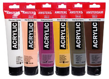 Verf - acrylverf - Amsterdam- - Portret set - 120 ml - set van 6 assorti