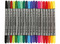 Stiften - textielstiften - dubbele punt - set van 20 assorti