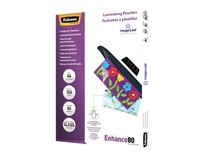 Lamineerhoezen - Fellowes Enhance80 ImageLast - 80 micron - A4 - glanzend - set van 100