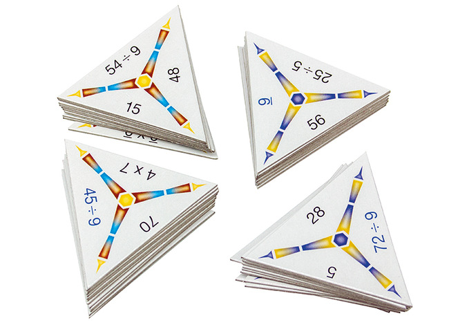 Spel - rekenspel - Schubitrix Mathematik - vermenigvuldigen en delen tot 100 - domino - per spel