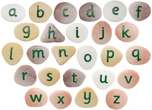 Letters  - Yellow Door Jumbo Alphabet Pebbles - letterstenen - alfabet - per set