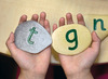 Letters - Yellow Door Jumbo Alphabet Pebbles - letterstenen - alfabet - per set