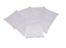 Parels - aquaparels - aquabeads - onderplaten - vierkant - set van 8