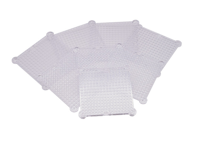 Parels - aquaparels - aquabeads - onderplaten - vierkant - set van 8