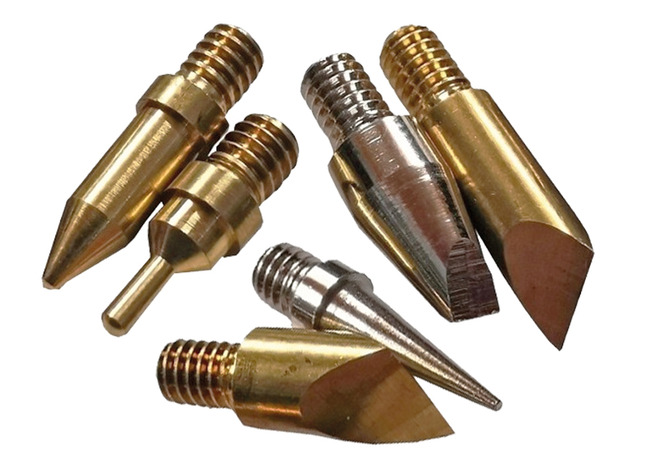 Pyrograveur - branden in hout - met vervangpunten - gereedschap - vervangpunten - set van 6 assorti