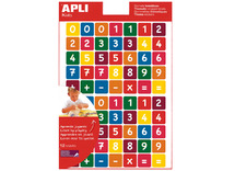 Stickers - Apli - cijfers - symbolen - set van 840 assorti