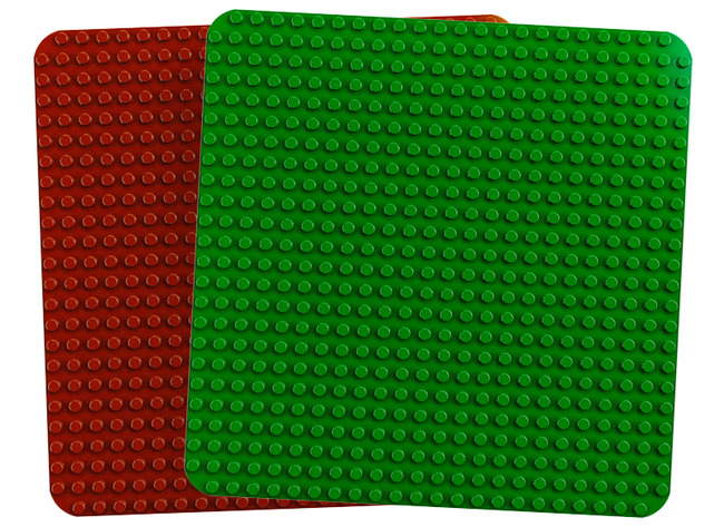 Bouwblokken - Lego® Education Duplo bouwplaten - groot - set van 2 assorti