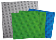 Bouwblokken - Lego® Education - bouwplaten - groot - set van 4 assorti