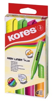 STIFT - MEMO - TEKSTMARKER - HIGH LINER - ASSORTIMENT VAN 4