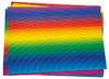 Karton - golfkarton - regenboog - 35 x 50 cm - set van 10