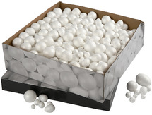 Isomo/styropor - bollen en eieren - voordeelpakket - assortiment van 550