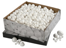 Isomo/styropor - bollen en eieren - voordeelpakket - set van 550 assorti