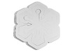 Figuren - 3D ornamenten - Roylco - karton - blanco - set van 30