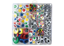 Wiebeloogjes - zelfklevend - decoratie - set van 660 assorti