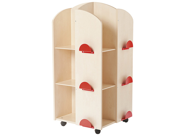 Boekentoren - hout - 12 schappen - esdoorn - per stuk