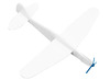 Isomo/styropor - vliegtuigen - 18 cm - set van 8
